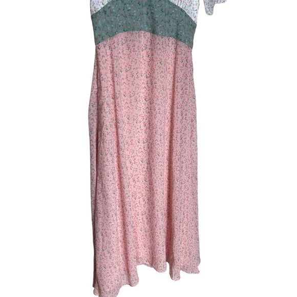 Divine Heritage  Dress Size M Medium Intermix Floral Mixed Print Midi - Picture 7 of 16